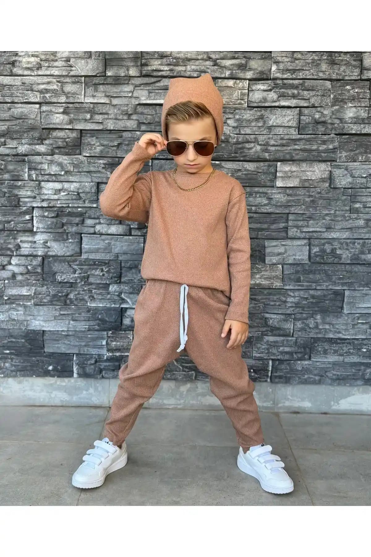 Barin Kids Unisex 3 Parça Şalvar Takımı: Rahat ve Şık Çocuk Giyim Seçeneği