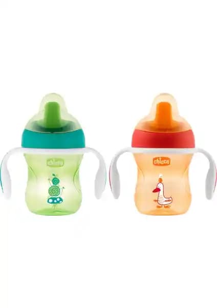 Chicco Yarı Yu<muş>ak Uçlu Eğitim Bardağı 6 Ay ve Üzeri Bebekler İçin Güvenli ve Pratik