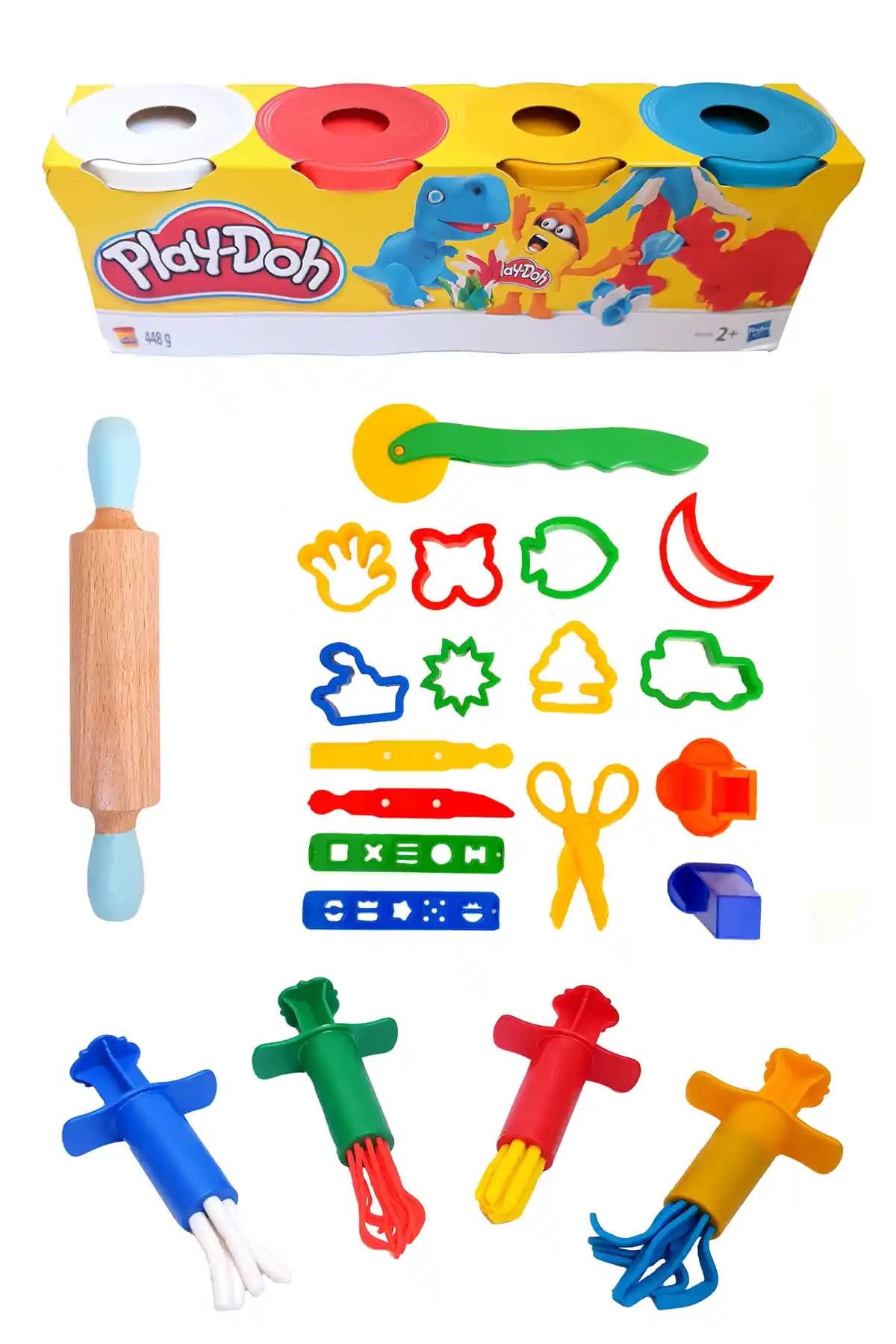 COCOTA TOYS Ahşap Eğlence Oyun Hamuru Seti Çocuklar İçin Yaratıcılık ve Gelişim Aracı