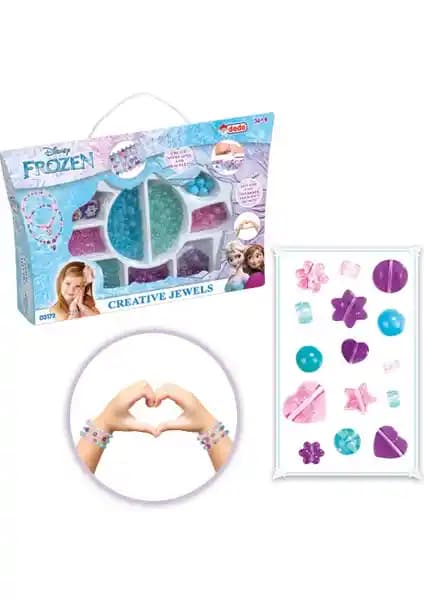 Dede Frozen Takı Seti Küçük Çocuklar İçin Yaratıcı ve Eğlenceli Takı Yapma Oyuncağı