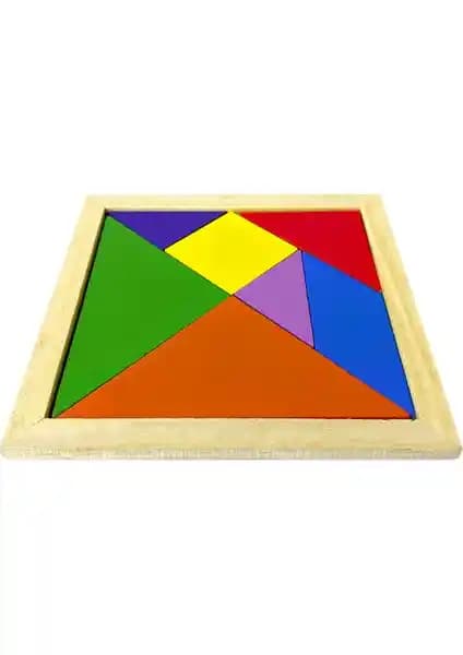 Hamaha Ahşap Mini Tangram Seti Çocukların Zihinsel ve Motor Becerilerini Geliştirir