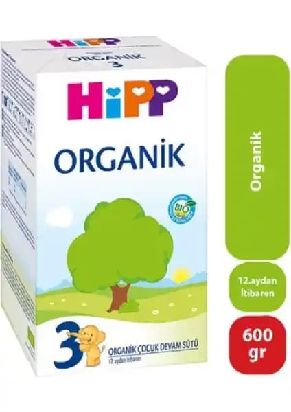 Hipp Organik Devam Sütü 600 gr 12-24 Ay Çocuklar İçin Güvenilir ve Doğal Beslenme Seçeneği