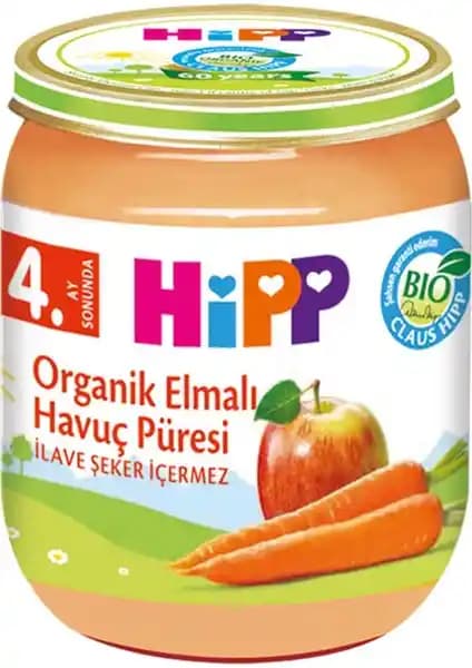 Hipp Organik Elmalı Havuç Püresi: Doğal ve Güvenilir Bebek Beslenmesi Seçeneği