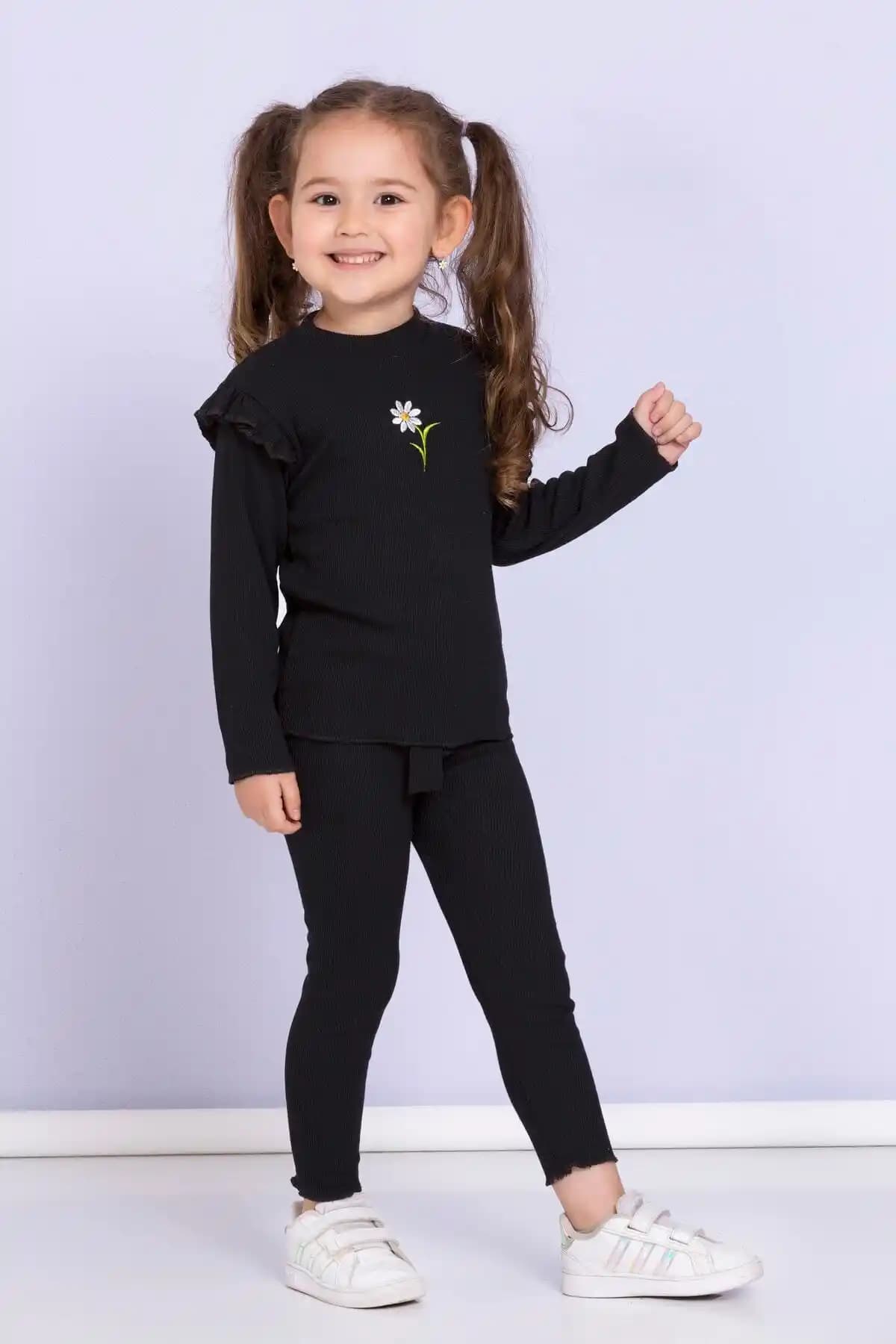 JOJOBAMBİNO Kız Bebek Papatyalı Fitilli Kaşkorse Uzun Kollu Tayt Takımı İnceleme ve Özellikleri