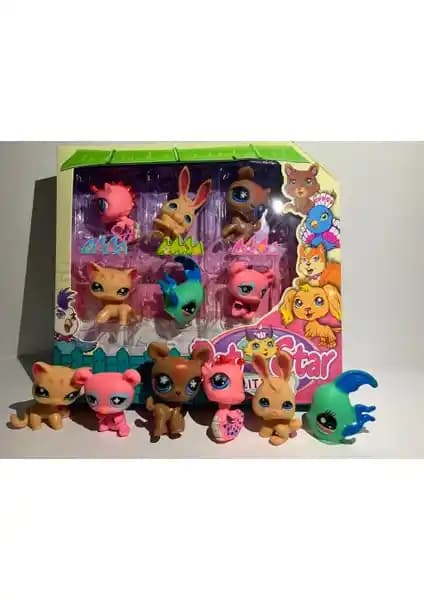 Kardelen Pet Shop Neşeli Minişler 6'lı Miniş Ailesi Çocuklar İçin Eğlenceli ve Eğitici Oyuncak Seti