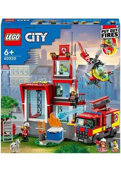 LEGO City İtfaiye Merkezi 60320 Çocuklar İçin Yaratıcı ve Eğlenceli Yapı Seti