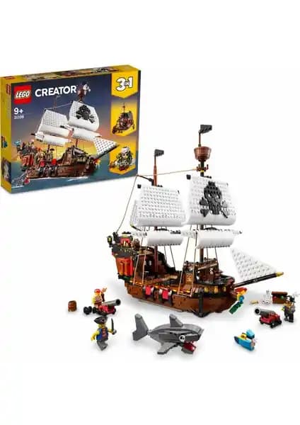 LEGO Creator Korsan Gemisi 31109 Yaratıcı ve Çok Yönlü Oyuncak Seti 1264 Parça