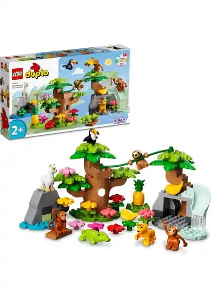 LEGO Duplo Vahşi Güney Amerika Hayvanları Seti Çocuklar İçin Eğitici ve Yaratıcı Oyun Deneyimi