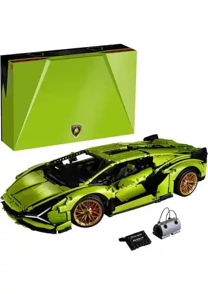 LEGO Technic Lamborghini Sián FKP 37 Model Seti Yetişkinler İçin Koleksiyon ve Yaratıcı Hobi Ürünü