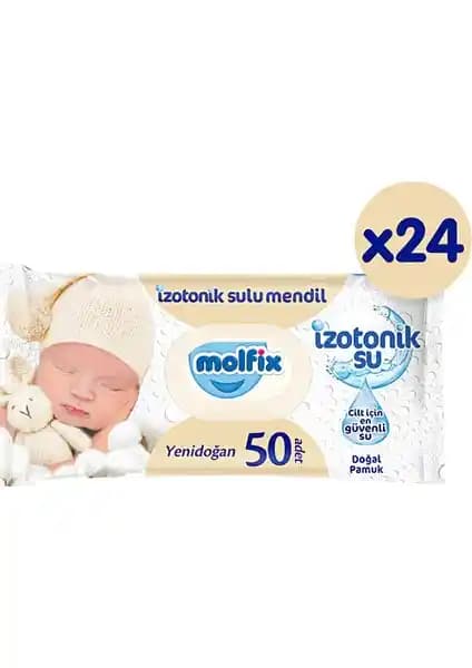 Molfix Izotonik Sulu Yenidoğan Islak Havlu Bebek Hijyeni ve Konforu İçin Güvenilir Seçenek
