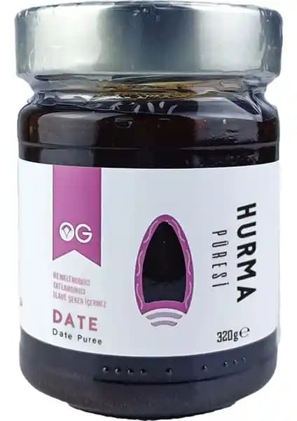 OG Natural Hurma Püresi 320 Gr Doğal ve Katkısız Tatlandırıcı Seçeneği