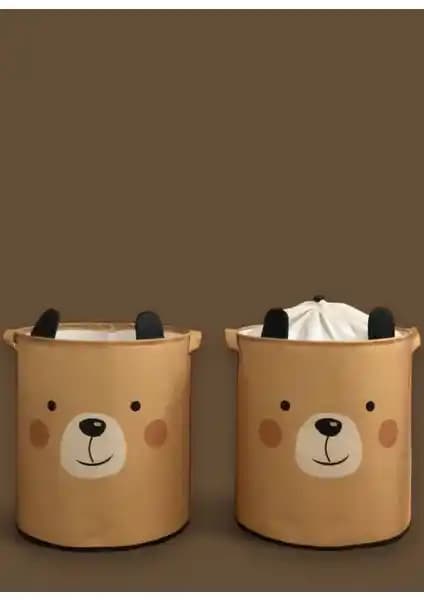 Prendi Home Bear Tasarımlı Çiftli Saklama Kutuları Çocuk Odası Düzenleyici Seti
