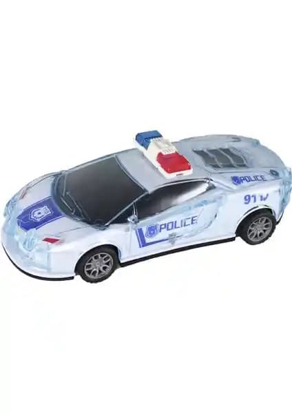 Toystop Işıklı Sesli ve Sürtmeli Polis Arabası Çocuklar İçin Eğlenceli ve Etkileşimli Oyun Arkadaşı