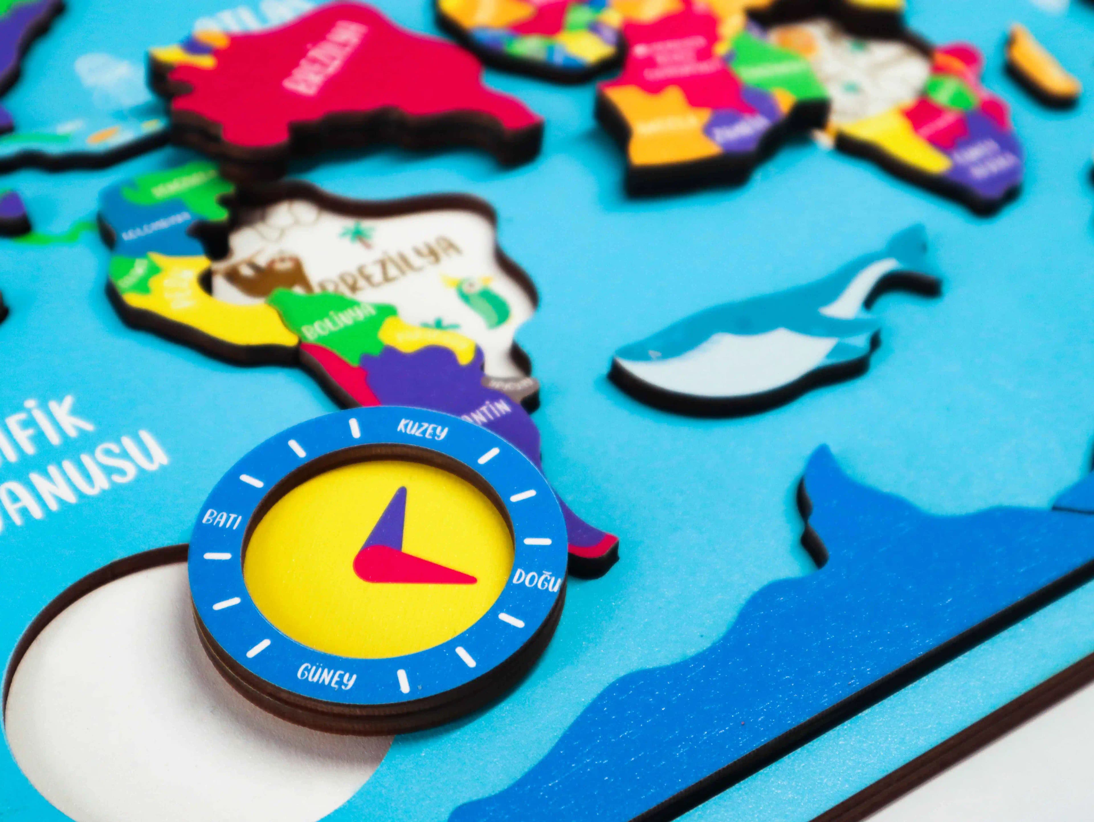 Çocuklar İçin Dünya Haritası Puzzle'ları: Eğitici ve Güvenli Oyun Seçenekleri