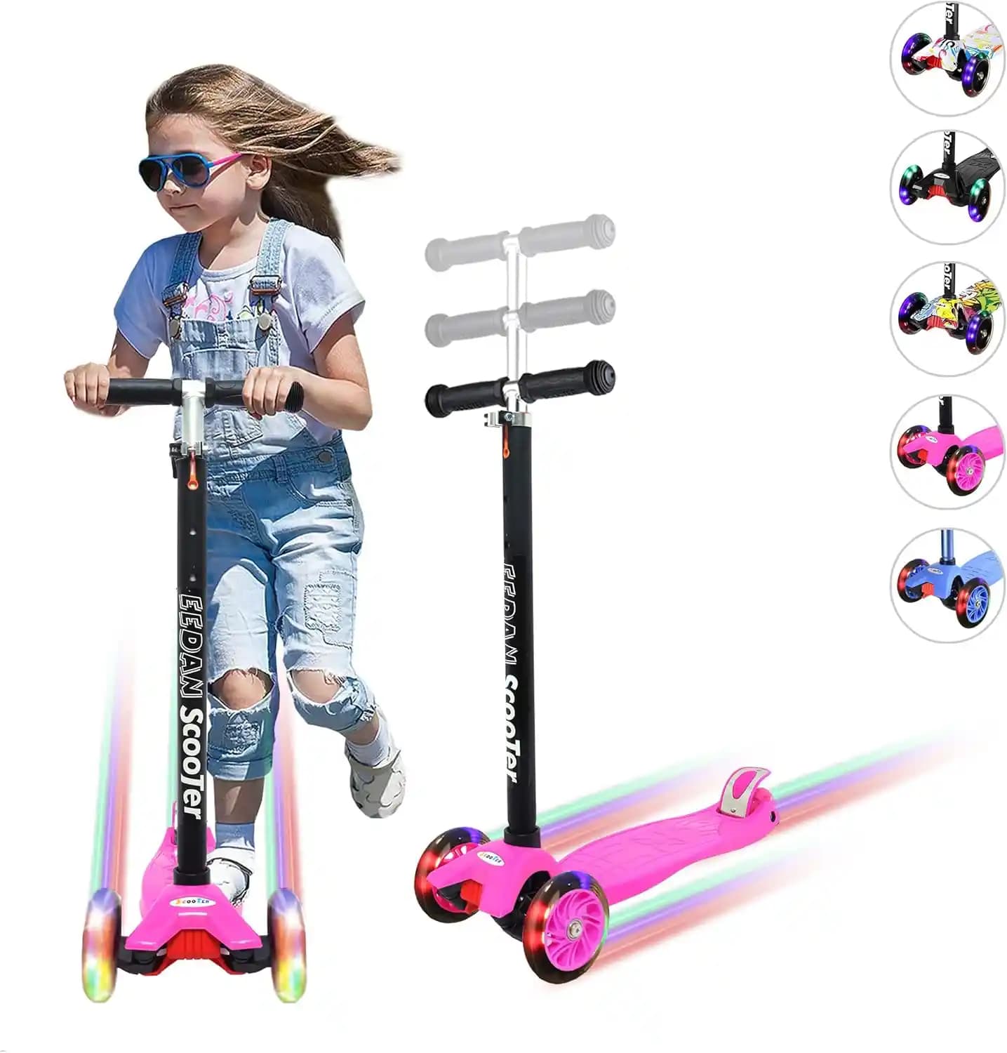 Çocuklar İçin Güvenli ve Eğlenceli Ayarlanabilir LED Scooter Özellikleri ve Avantajları