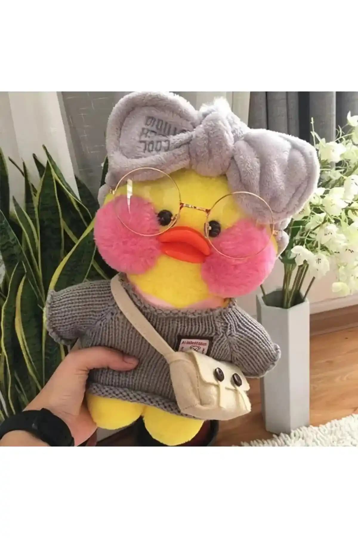 Çocuklar İçin Güvenli ve Sevimli 30 cm Peluş Ördek Oyuncağı Tanıtımı
