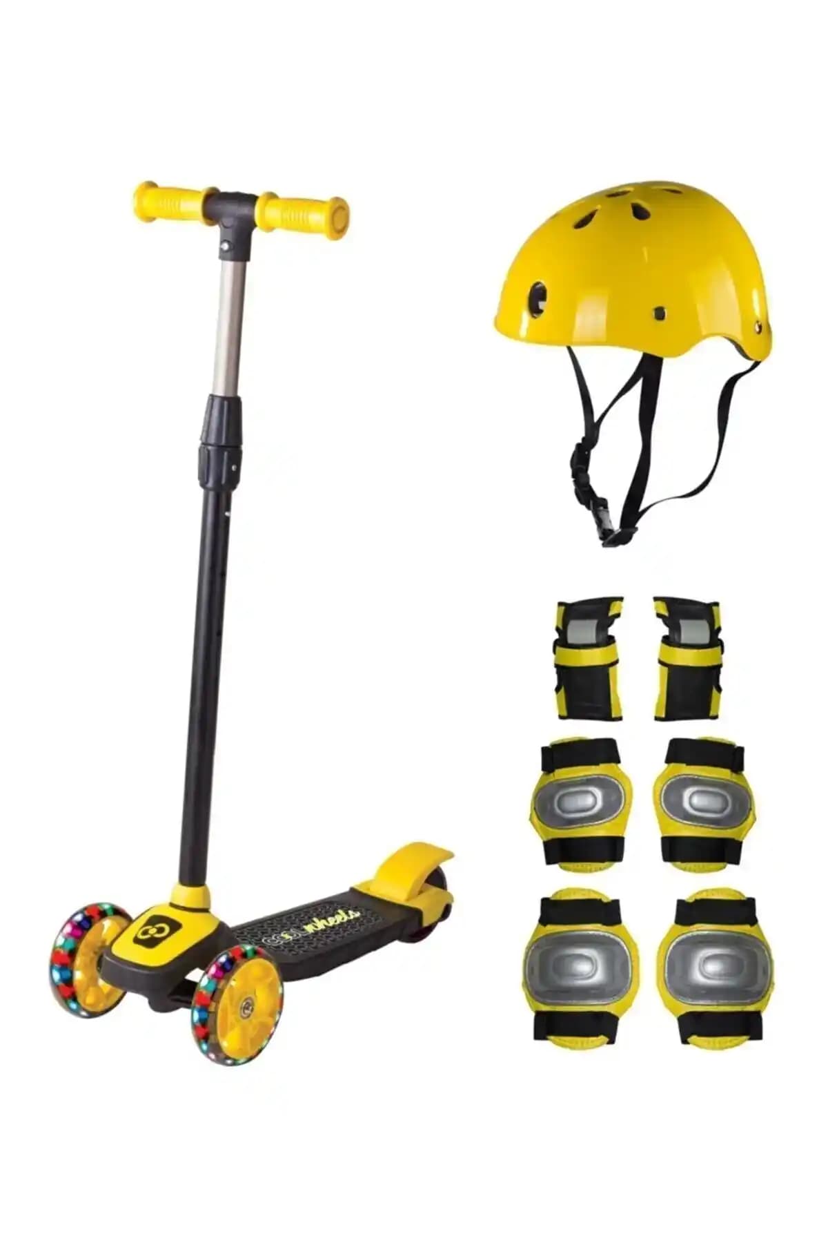 Çocuklar İçin Işıklı Scooter Kask Setleri Güvenlik ve Eğlenceyi Bir Arada Sunar