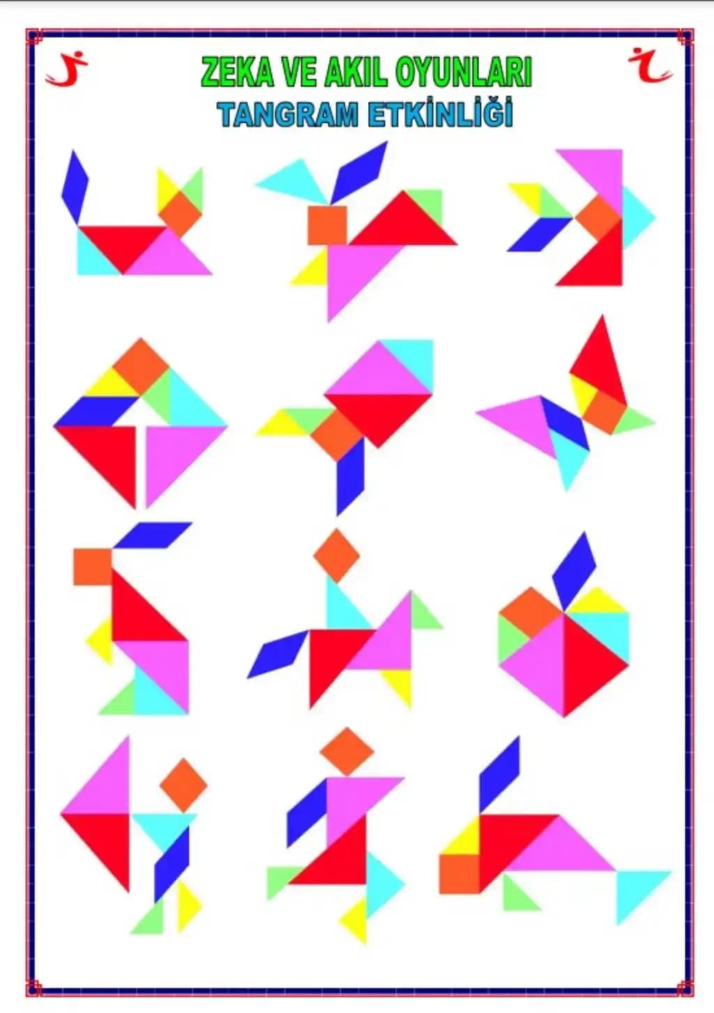 Çocuklar İçin Mantık Geliştiren Tangram Oyuncağı ve Faydaları
