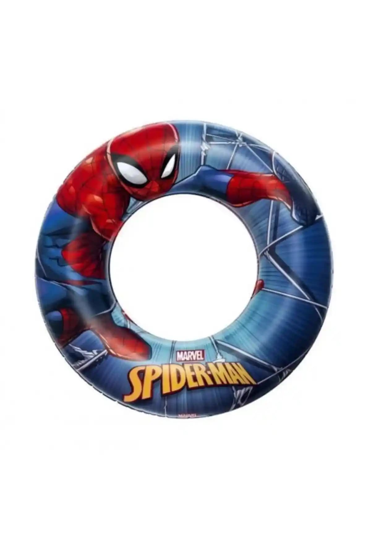 Çocuklar İçin Spiderman Temalı Şişme Can Simidi Güvenli ve Eğlenceli Su Aktiviteleri İçin