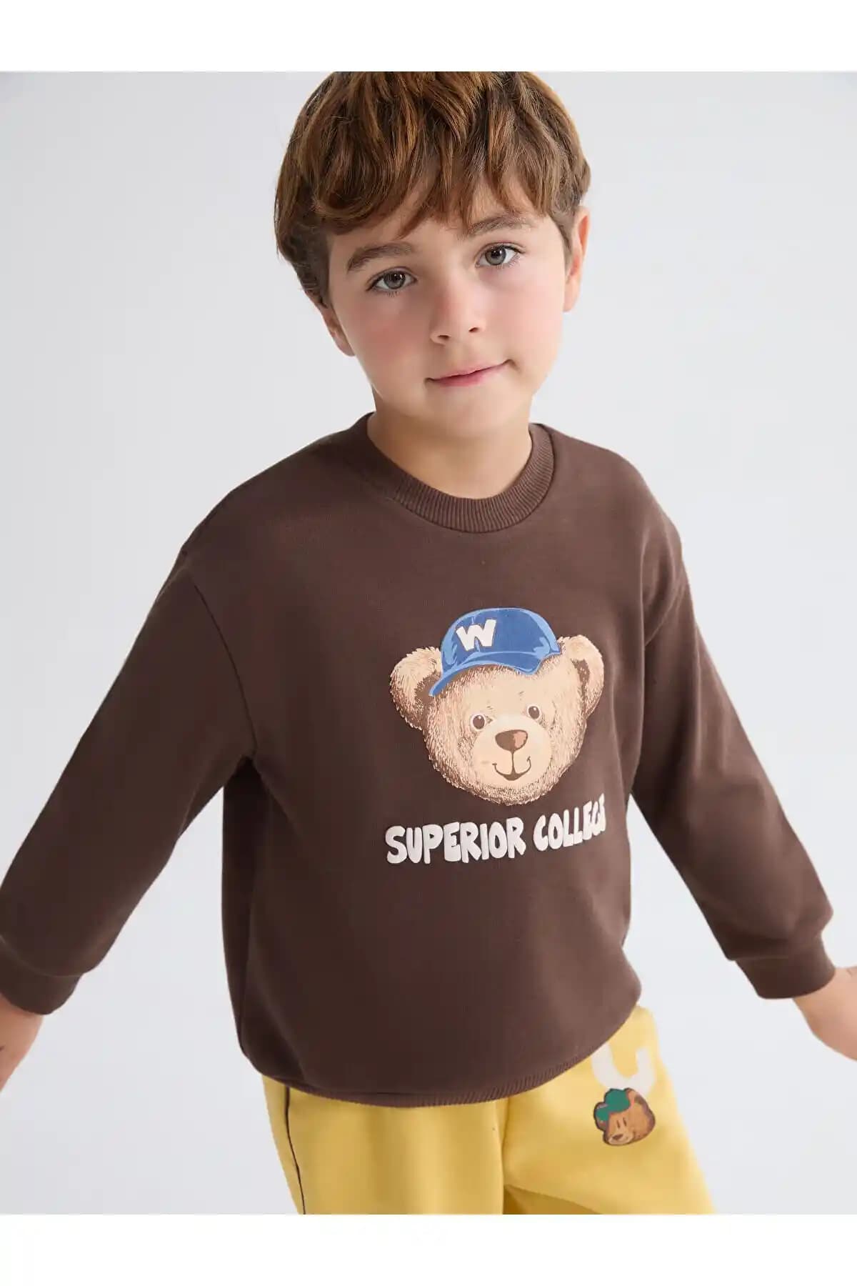 Çocuklar İçin Yumuşak Kumaş ve Ayı Baskılı Sweatshirtler: Konfor ve Eğlence Bir Arada