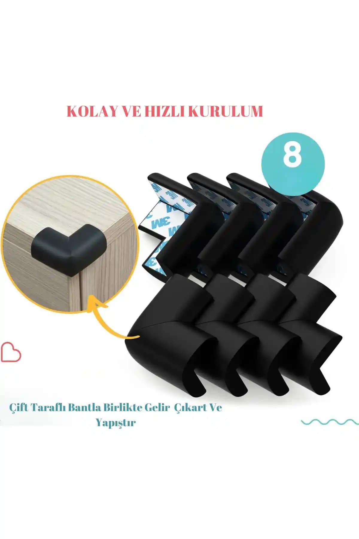 Çocuklar İçin Yuvarak Kenar Köşe Koruyucuları Güvenliği Artıran Etkili Çözüm