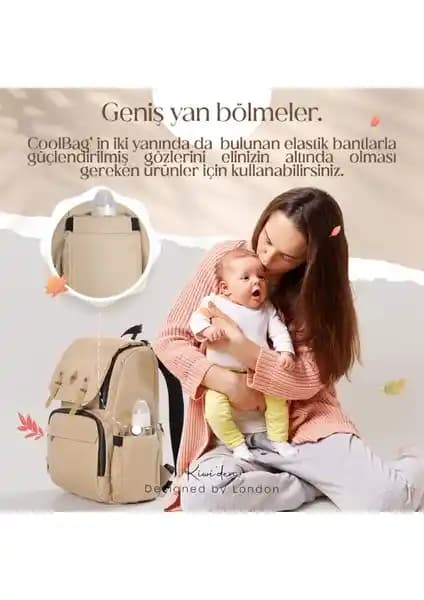 Turuncu Kiwi Desenli Modern Bebek Çantası Pratik ve Şık Tasarım Özellikleri