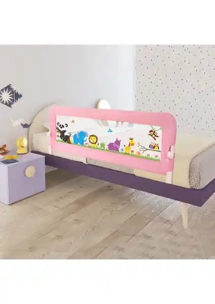 Evokids Animals 140x52 Pembe vs WellGro 150 cm Kuzucuk Katlanır Yatak Bariyeri