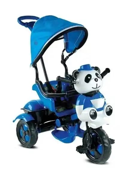 Babyhope Little Panda Mavi Çocuklar İçin Güvenli ve Eğlenceli Tricycle Modeli