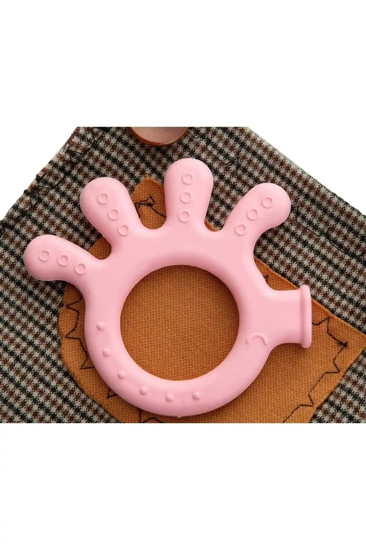 Babyjem Pembe Diş Kaşıyıcı Ahtapot Bebeklerin Diş Çıkarma Sürecini Destekler