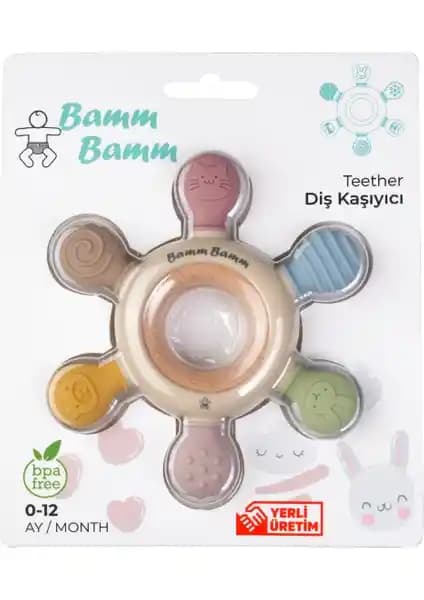 Bamm Bamm Diş Kaşıyıcı Bebekler İçin Güvenli ve Ergonomik Tasarıma Sahip Ürün