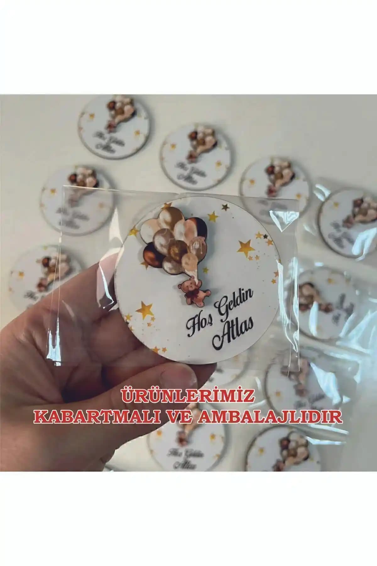 Bebekler İçin Sevimli ve Anlamlı 10 Adet Kabartmalı Magnet Seti Türkiye Menşei