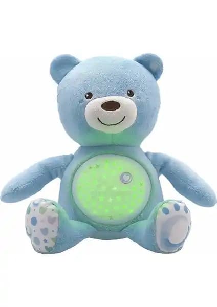 Chicco Bebek Ayıcık Işıklı ve Sesli Mavi: Güvenli ve Rahatlatıcı Bebek Uyku Yardımcısı