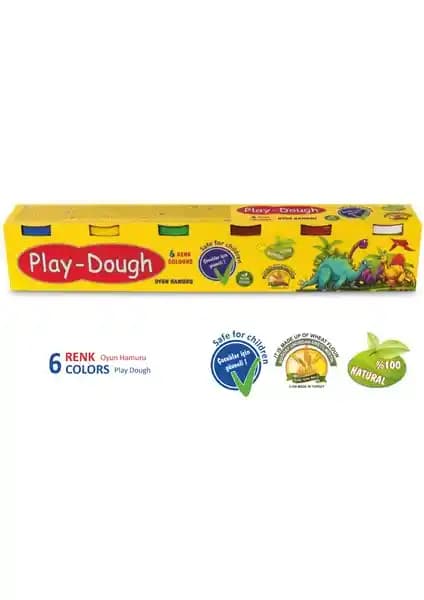 Çocuklar İçin Yaratıcı ve Güvenli Play Dough Mini Oyun Hamuru Seti 6 Renkli