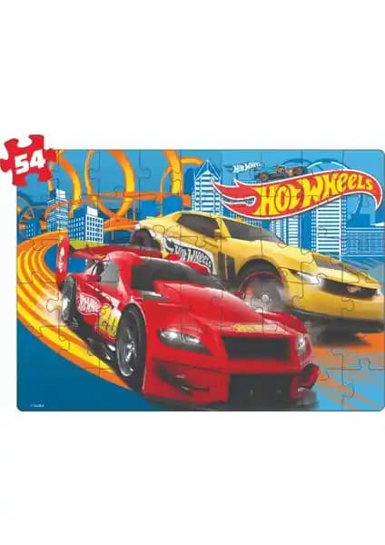 Diytoy Hot Wheels 2 İn 1 Puzzle Seti Çocuklar İçin Eğlenceli ve Geliştirici Oyuncak Alternatifi