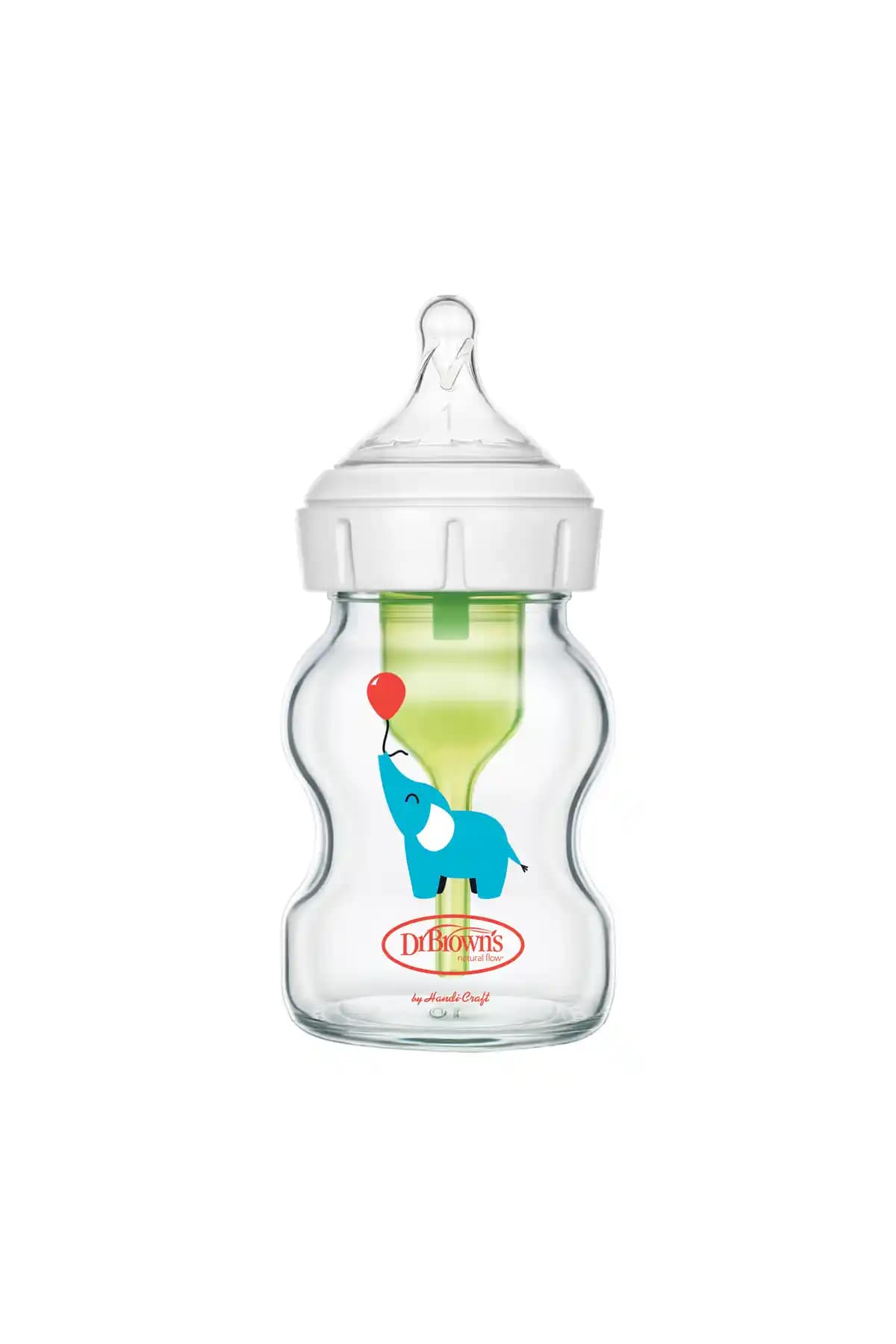 Dr. Brown's 150 ml Geniş Ağız Anti-Kolik Cam Biberon Yenidoğanlar İçin Güvenilir ve Pratik