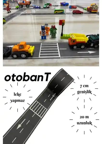 Gazi Kırtasiye Otobant Yol Yapım Seti Çocuklar İçin Yaratıcı ve Eğlenceli Oyun Alanları