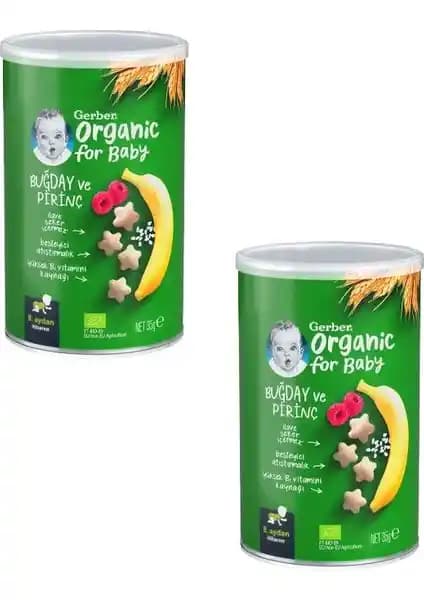 Gerber Organik Pirinçli Buğdaylı Muzlu ve Ahududulu Bebek Atıştırmalığı İncelemesi