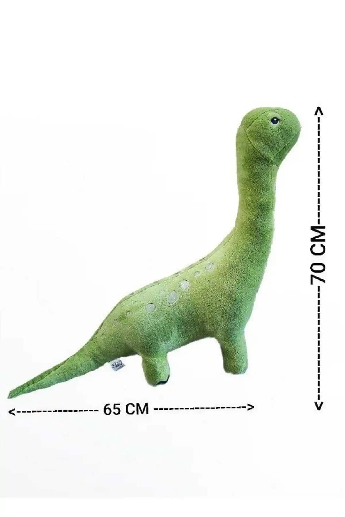 GRAN TOYS Peluş Sevimli Dinozor 70cm Çocuklar İçin Güvenli ve Renkli Oyuncak