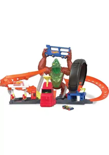 Hot Wheels Zehirli Goril Saldırısı Oyun Seti Çocuklar İçin Macera ve Yarış Dolu Eğlence