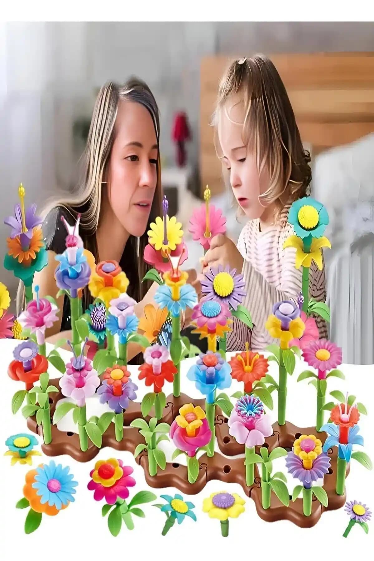 Hyd 103 Parça Bahçe Çiçek Yapım Seti: Yaratıcı ve Eğitici Çocuk Oyuncağı