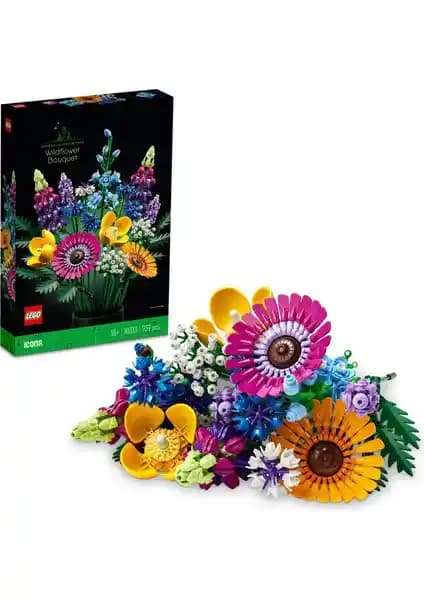 LEGO Botanicals Kır Çiçekleri Buketi 10313 Yetişkinler İçin Dekoratif ve Kendin Yap Sanat Eseri