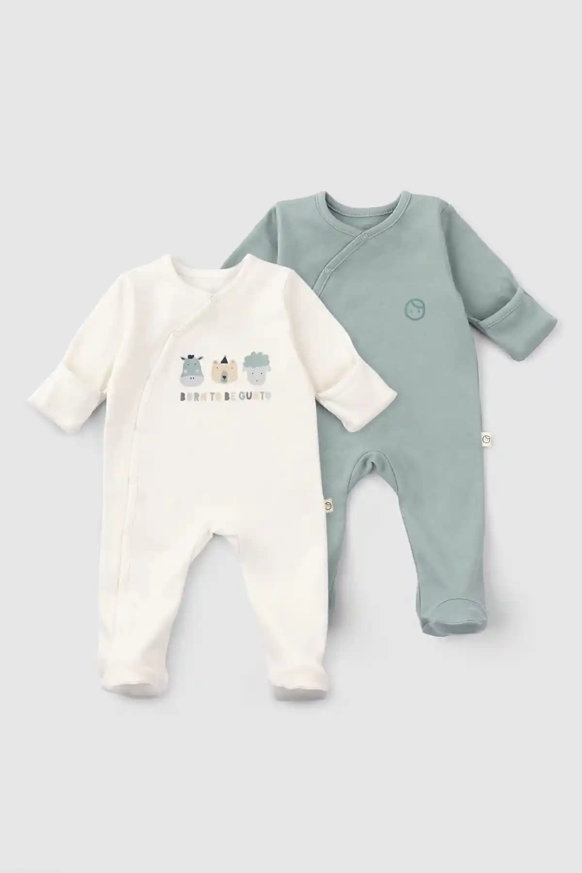 Little Gusto Organik Pamuk Bebek Tulum Seti Doğal ve Güvenli Bebek Giyim Seçeneği
