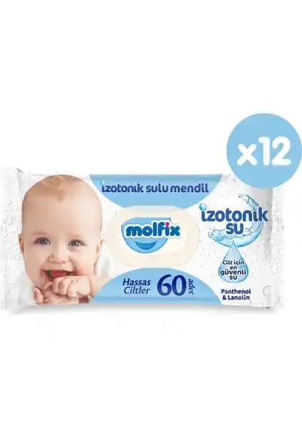 Molfix İzotonik Sulu Islak Mendil Hassas Ciltler İçin Güvenilir ve Dermatolojik Olarak Test Edilmiş