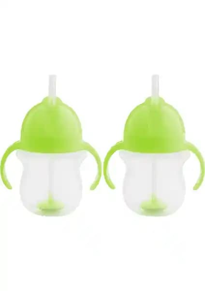 Munchkin Tıklama Kilitli Uçlu Pipetli Çocuk Alıştırma Bardağı Güvenli ve Ergonomik Tasarım