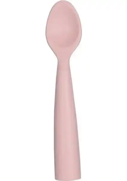 OiOi Silikon Kaşık 6+ Ay Pembe Güvenli ve Ergonomik Bebek Beslenme Aracı