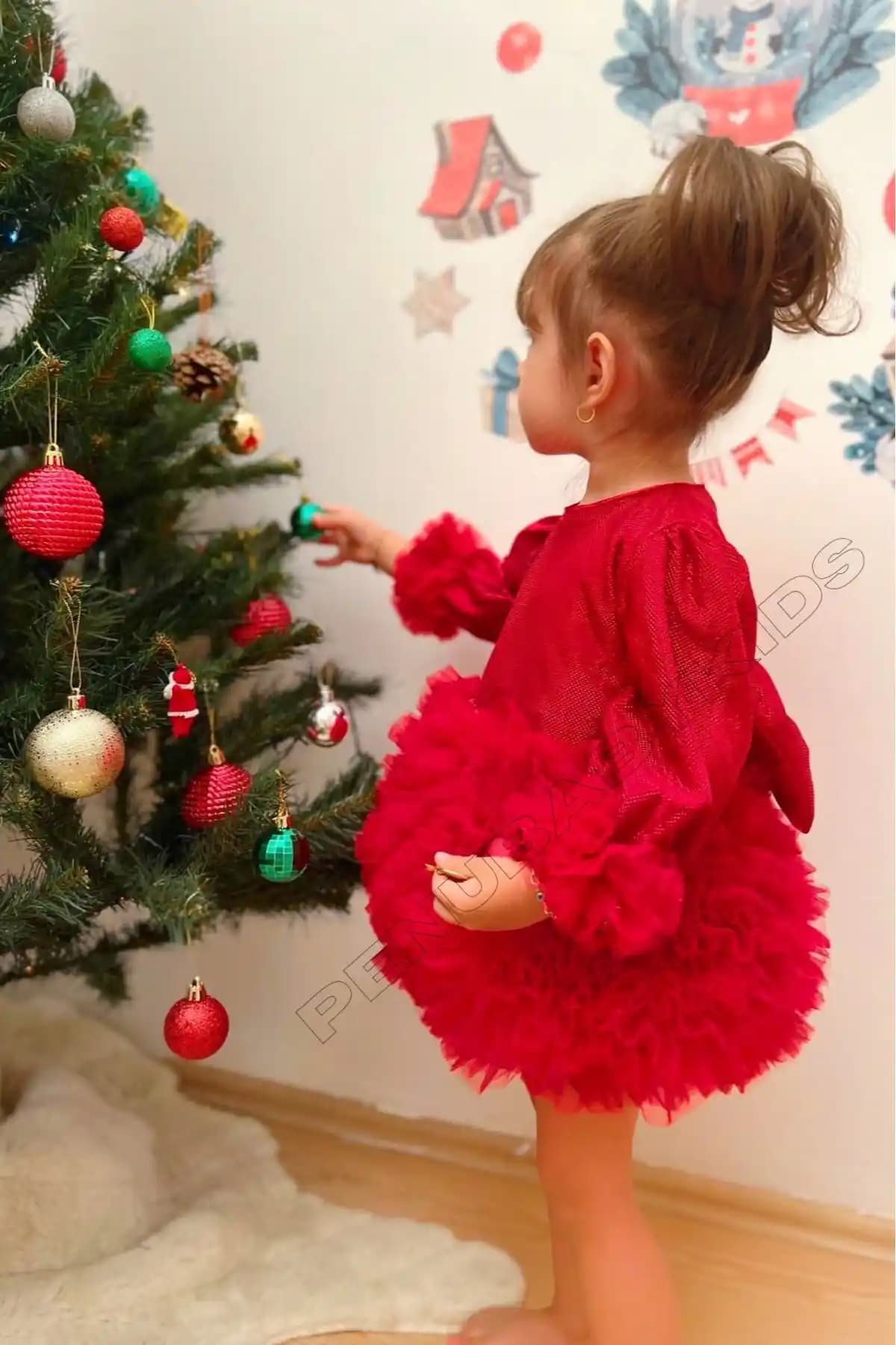 Penu Baby Kids Kırmızı Tütülü Uzun Kol Kız Bebek Elbisesi Detaylı İnceleme ve Özellikleri