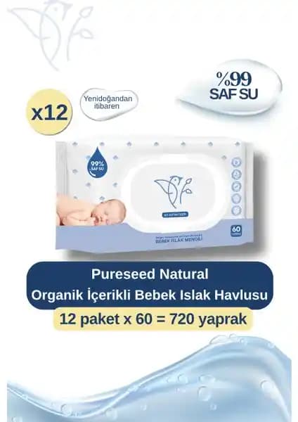 Pureseed Organik Saf Su Bebek Islak Havlusu İncelemesi ve Kullanım Avantajları
