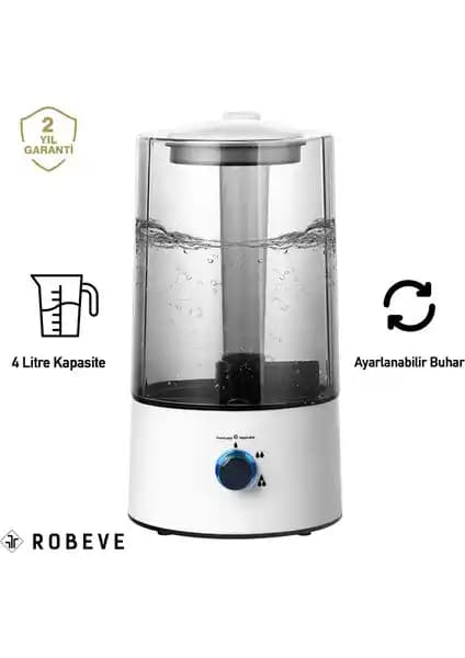 Robeve RBH-03 Ultrasonik Hava Nemlendirici: Sessiz ve Çok Fonksiyonlu Temizlik ve Aromaterapi Özellikleriyle
