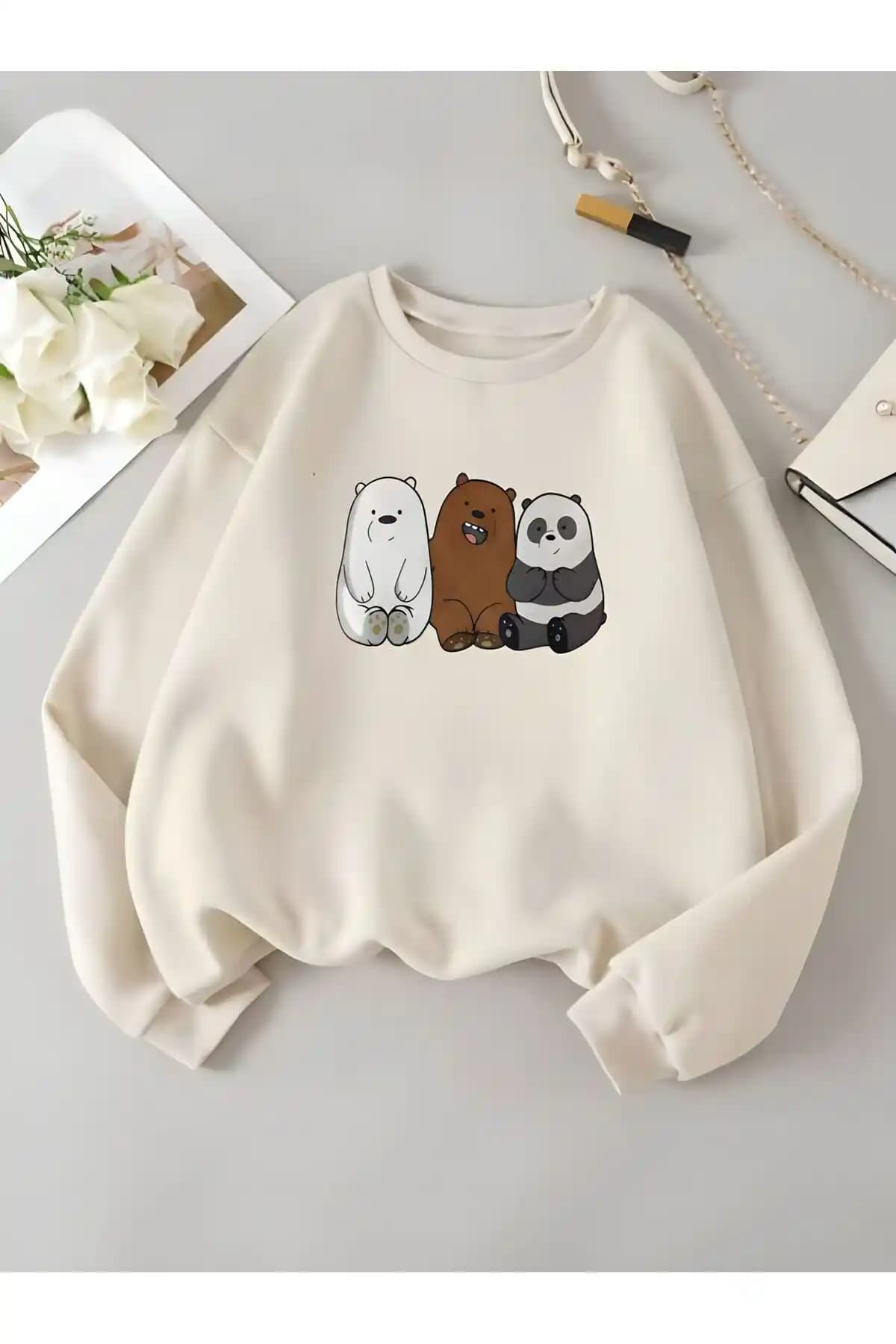 Serays Moda Kafadar Ayılar Baskılı Çocuk Sweatshirt İncelemesi ve Özellikleri