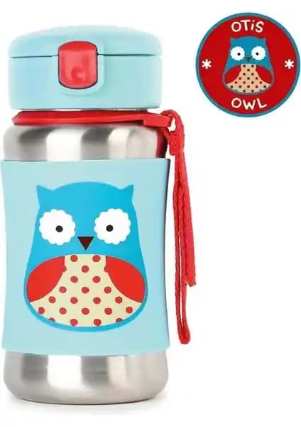 Skip Hop Paslanmaz Çelik Pipetli Suluk 350 ml Güvenli ve Pratik Çocuk İçeceği Çözümü